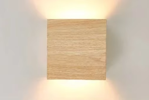 Nordwood Glow Wall Light – Wooden LED Wall Lamp | Scandinavian Up & Down Lighting | Japandi Interior Design