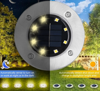 Solvique Ground Light Set – Solar LED Path Lights | Waterproof Outdoor Lighting for Gardens, Walkways & Steps