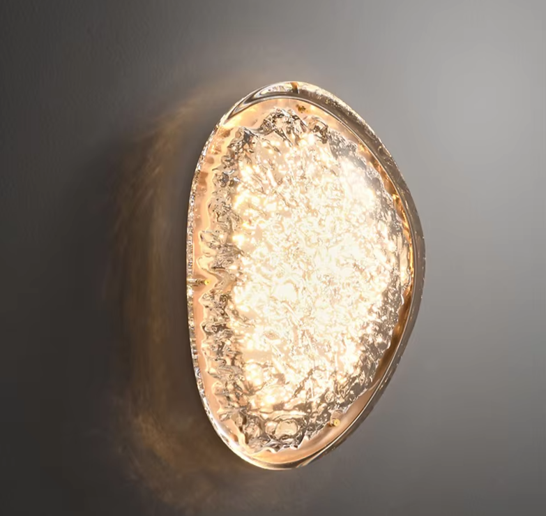 Crystal Arc Wall Light – Art Deco LED Wall Lamp | Luxury Acrylic Lighting | Contemporary Interior Statement