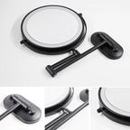 LuxeView LED Vanity Mirror – Rechargeable Magnifying Bathroom Mirror | Adjustable 3-Colour Lighting