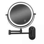 LuxeView LED Vanity Mirror – Rechargeable Magnifying Bathroom Mirror | Adjustable 3-Colour Lighting