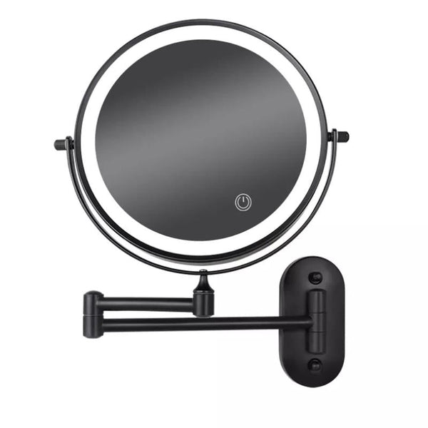 LuxeView LED Vanity Mirror – Rechargeable Magnifying Bathroom Mirror | Adjustable 3-Colour Lighting