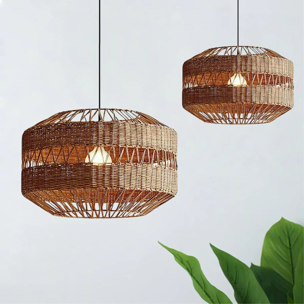 Luxury Bamboo Pendant Light – Handcrafted Natural Hanging Lamp | Warm Organic Interior Lighting