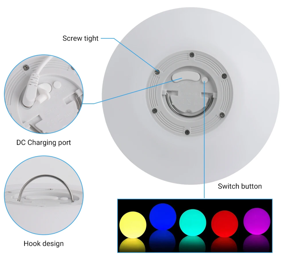 AquaSphere RGB Floating Pool Lights – Waterproof LED Glow Balls with Remote Control | Colour-Changing Pool & Garden Lighting
