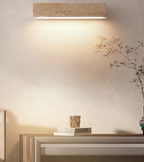 Zenora Stone Wall Light – Wabi-Sabi LED Wall Lamp | Natural Stone Ambient Lighting | Japandi Interior Elegance