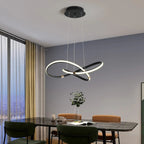Marion LED Chandelier – Modern Black Luxury Ceiling Light | Compact Designer Statement Lighting