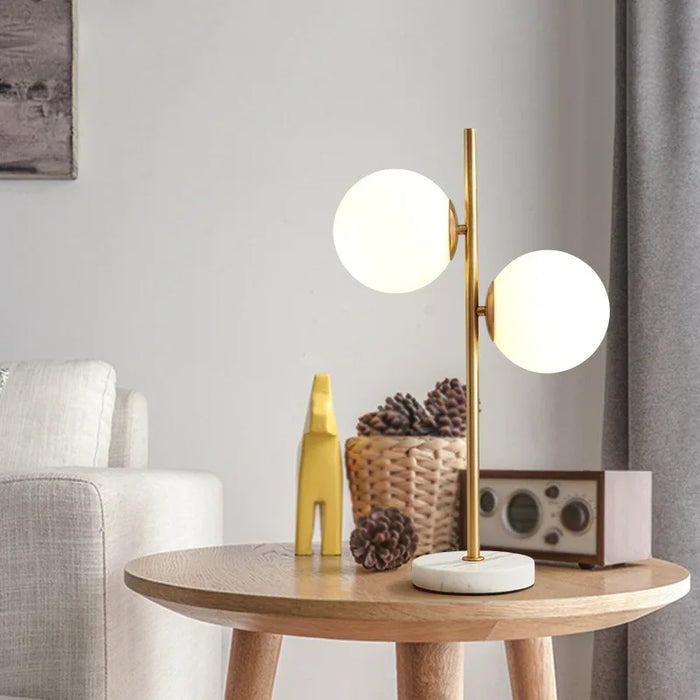 Dorii Nordic Table Lamp – Scandinavian Designer Lighting | Minimalist Glass &amp; Metal Table Lamp