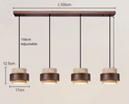 Natural Stone Pendant Light with LED – Modern Minimalist Hanging Lamp | Warm Ambient Interior Lighting