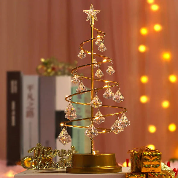 Yuletide Glow Decorative Light – Crystal Christmas Accent Lamp | Warm Festive Ambient Lighting