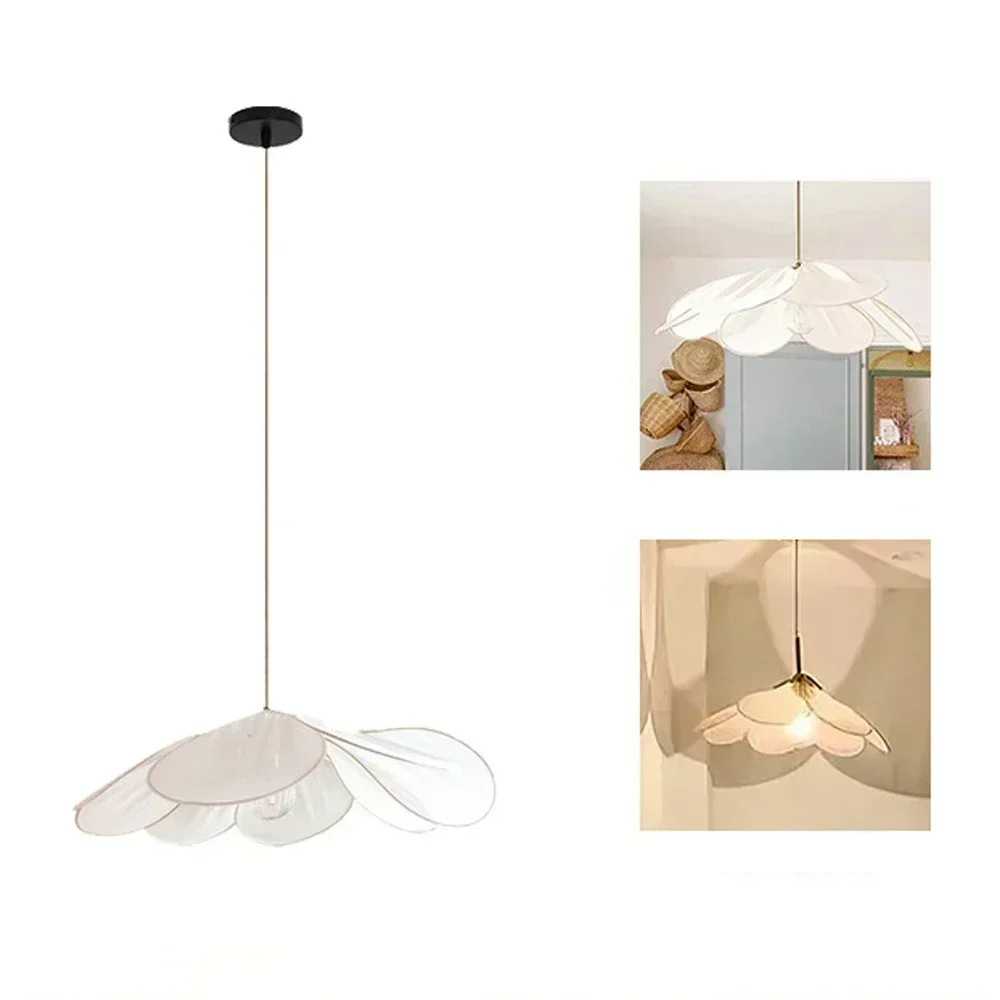 Floral Fabric Pendant Light – Designer E26 Ceiling Lamp | Artistic Ambient Lighting | Contemporary Statement Feature