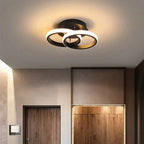 Modern LED Ring Ceiling Light – Dimmable Contemporary Flush Mount Lamp | Smart Ambient Interior Lighting