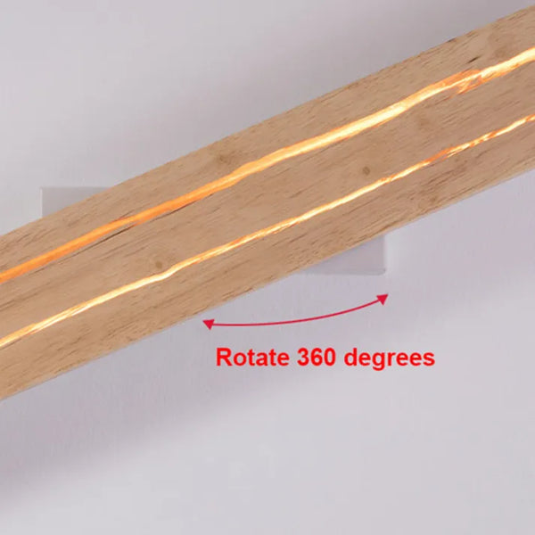 TimberCrevice LED Wall Light – Sculptural Wood Effect Sconce | Contemporary Organic Accent Lighting