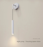 Modern Aluminium LED Wall Light – Minimalist Bedside Reading Sconce | Contemporary Ambient Lighting