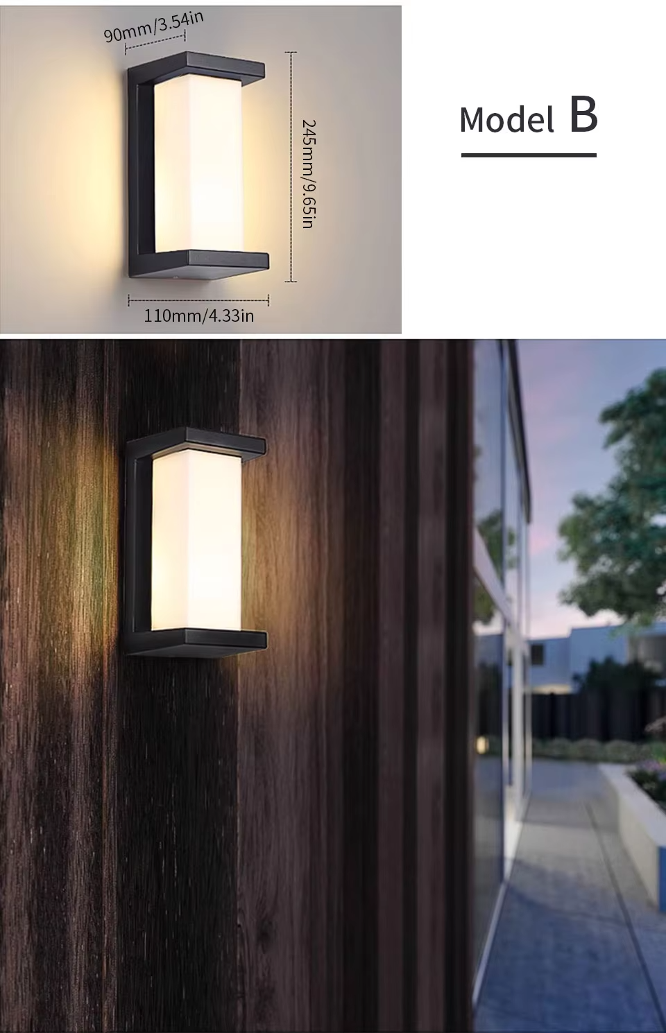 SENSOLUX Radar Motion Sensor LED Outdoor Wall Light – Smart Outdoor Security Lighting | IP65 Weatherproof