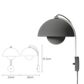Nordic Bud LED Wall Light – Contemporary E26 Wall Lamp | Soft Ambient Lighting | Modern Interior Accent