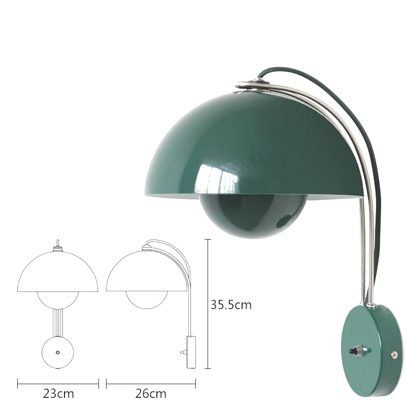 Nordic Bud LED Wall Light – Contemporary E26 Wall Lamp | Soft Ambient Lighting | Modern Interior Accent
