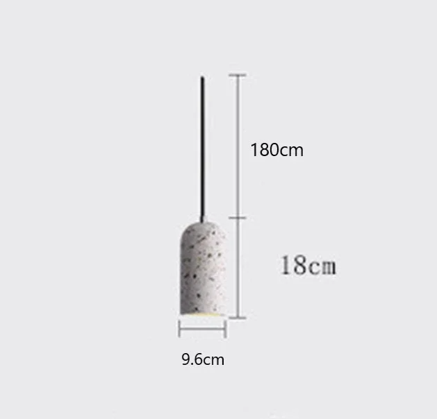 Concrete Pendant Light – Industrial E26 Ceiling Lamp | Handmade Minimalist Lighting | Contemporary Loft-Inspired Design