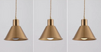Gold Nordic Pendant Light – Modern LED Hanging Lamp | Scandinavian Luxury Interior Lighting