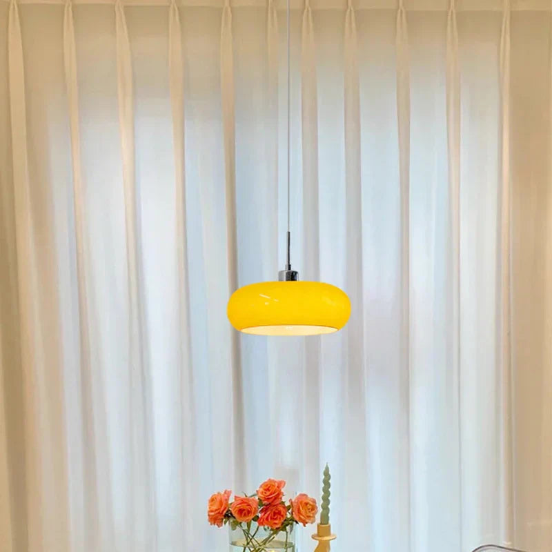 Sculpted Glass Pendant Light – Modern LED Ceiling Lamp | Contemporary Ambient Interior Lighting