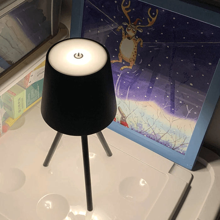 Rechargeable Tripod Table Lamp – Modern Minimalism with Portable Elegance