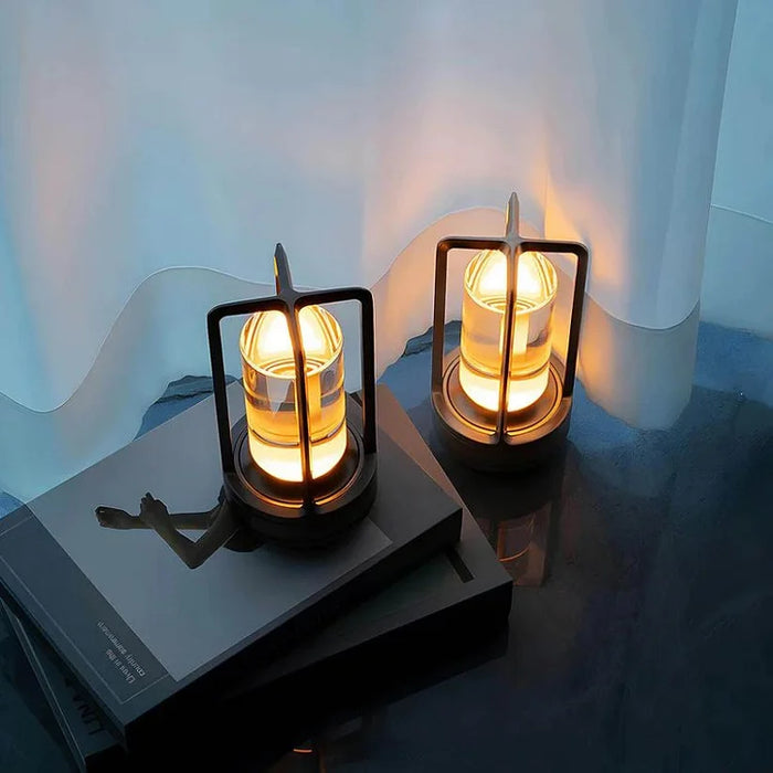 Sunny Side Up Crystal LED Table Lamp – Rechargeable Designer Lamp | Luxury Ambient Lighting