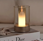 EmberGlow Rechargeable Flame Lamp – USB-C Touch Sensor Night Light | Dimmable LED Ambient Lighting