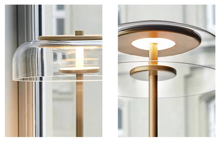 Aurélo – Designer Glass Table Lamp with LED & Postmodern Style