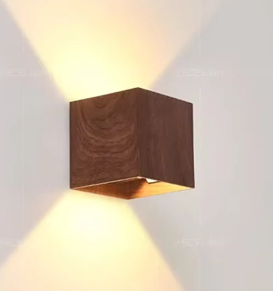 Nordwood Glow Wall Light – Wooden LED Wall Lamp | Scandinavian Up & Down Lighting | Japandi Interior Design