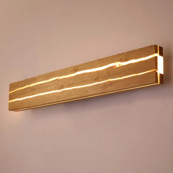 TimberCrevice LED Wall Light – Sculptural Wood Effect Sconce | Contemporary Organic Accent Lighting