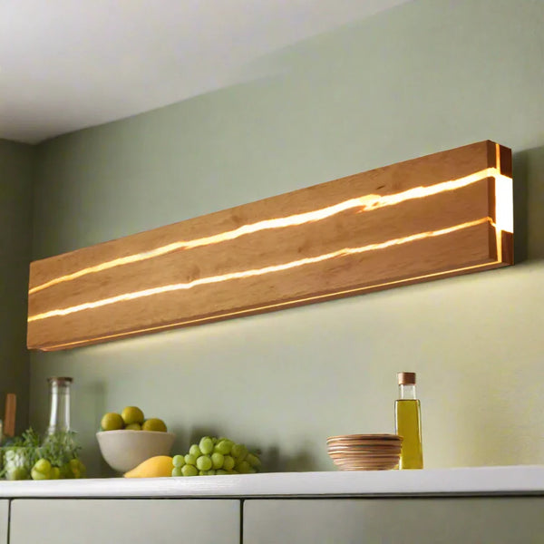 TimberCrevice LED Wall Light – Sculptural Wood Effect Sconce | Contemporary Organic Accent Lighting