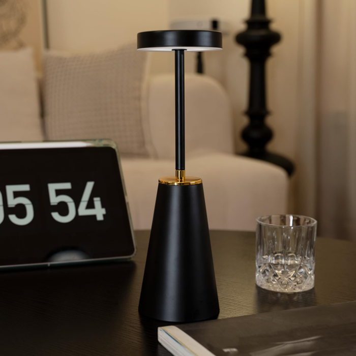 LumaTouch Rechargeable Table Lamp – Cordless Dimmable LED Light | Premium Touch-Control Ambient Lighting