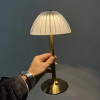 LED Mushroom Table Lamp – Elegant Minimalism with Customizable Lighting
