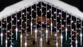 LumaSnow 4M LED Snowflake Curtain Lights – Christmas Icicle String Lights for Windows, Parties & Holiday Decorations