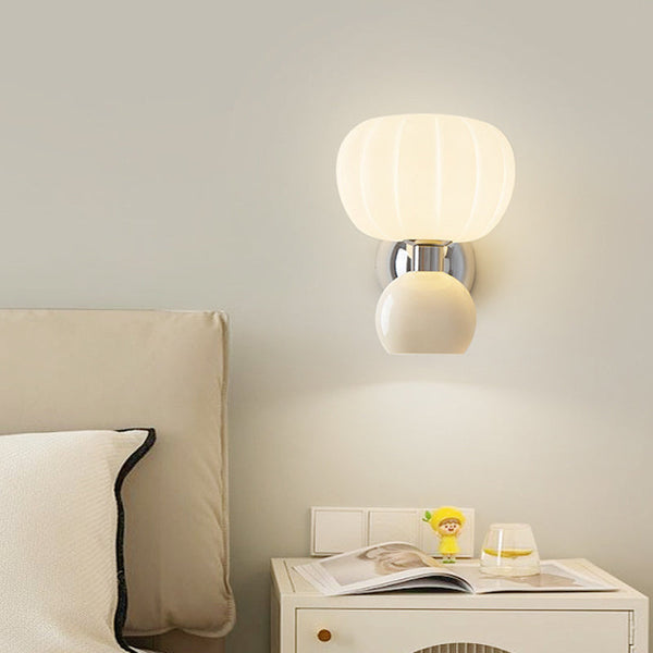 Cream Resin LED Wall Light – Modern Designer Wall Sconce | Soft Ambient Interior Lighting