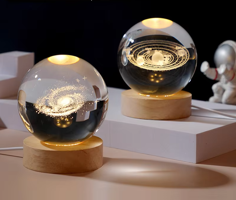 Lumea Galaxy Crystal Night Light – Celestial Ambience for Every Space