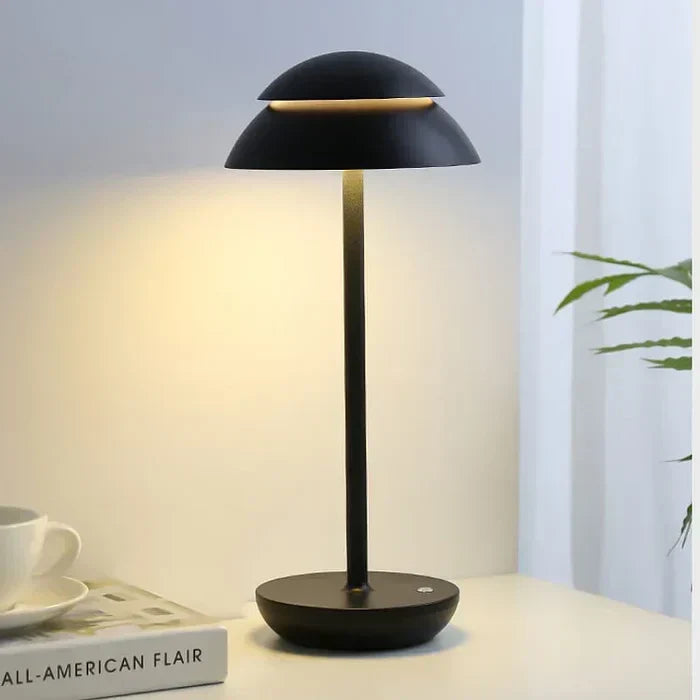 NordAura Rechargeable Table Lamp – Cordless Scandinavian LED Light | Dimmable Designer Ambient Lighting