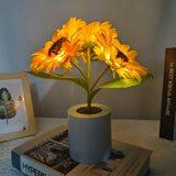 SunBloom LED Table Lamp – Rechargeable Sunflower Light | Decorative Ambient Lighting for Modern Interiors