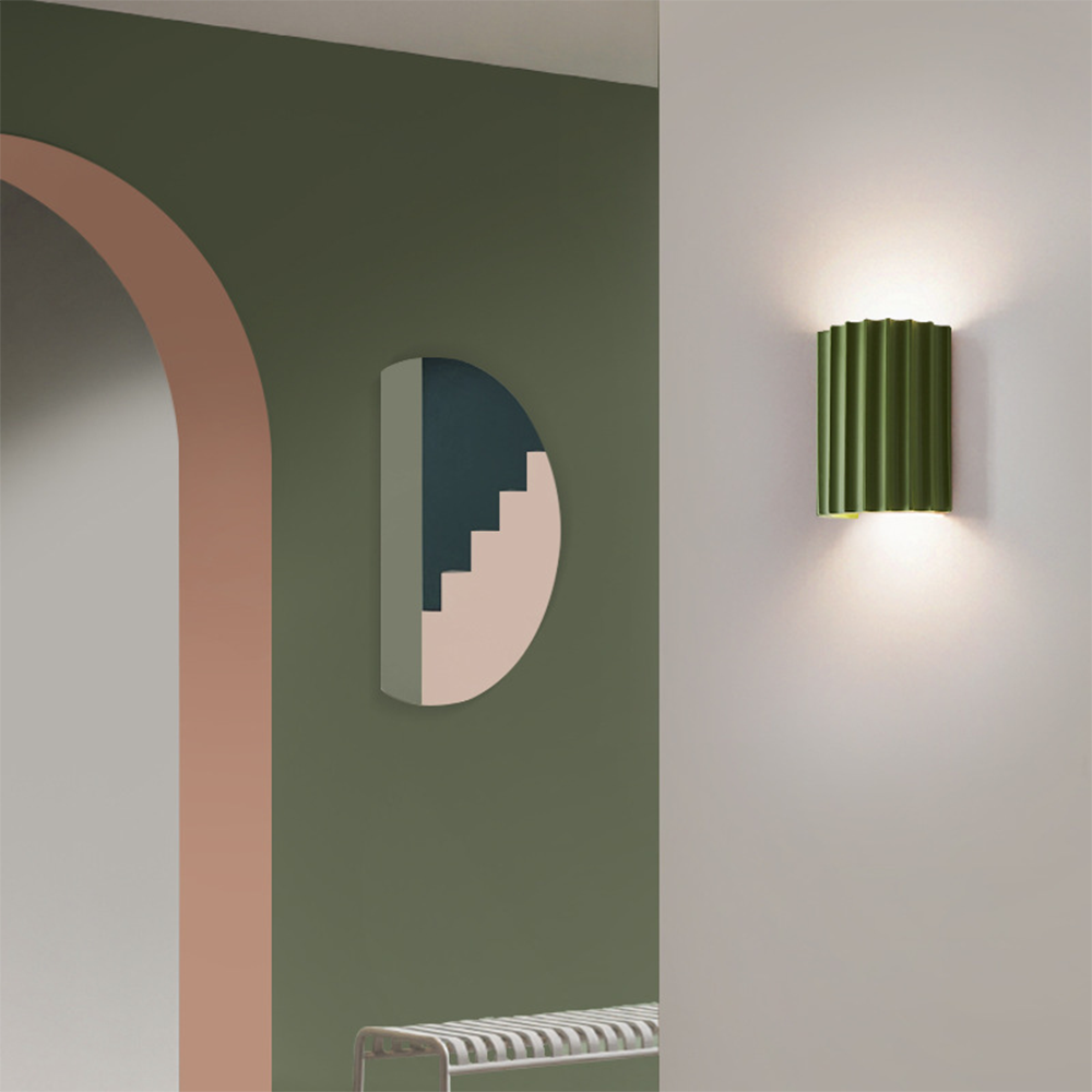 WaveForm Resin Wall Light – Modern Up & Down Lighting | Contemporary Designer Sconce