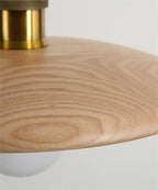 Dopwii Wooden Ceiling Light – Artistic Stained Glass Ceiling Lamp | Warm Modern Decorative Lighting