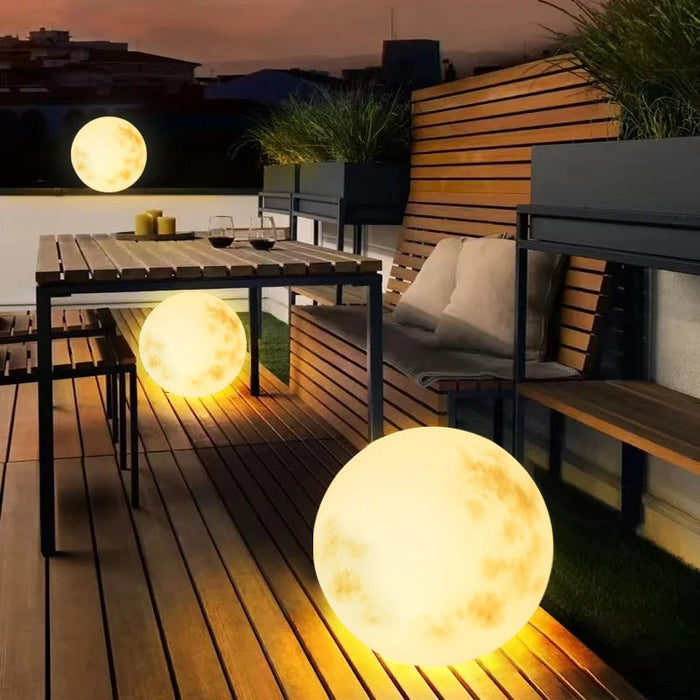 Moon Lamp – Moon-Shaped Garden Light | Rechargeable Decorative Outdoor Lighting