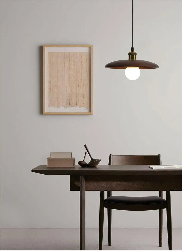 Dopwii Wooden Ceiling Light – Artistic Stained Glass Ceiling Lamp | Warm Modern Decorative Lighting