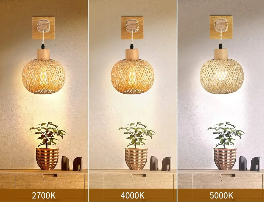BambooAura Wall Light – Handwoven Bamboo Wall Lamp | Japandi Natural Accent Lighting