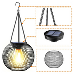 Solastra Lantern Light – Solar LED Garden Lantern | Decorative Outdoor Hanging Light with Warm Ambient Glow