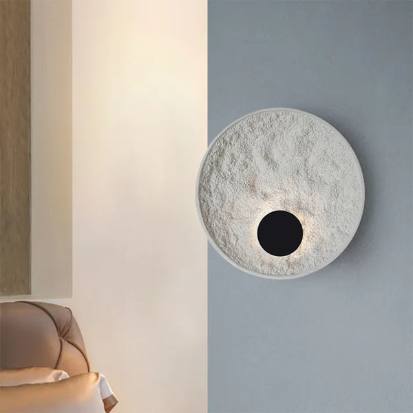 LunaSphere LED Wall Light – Modern Moon Globe Sconce | Contemporary Ambient Lighting