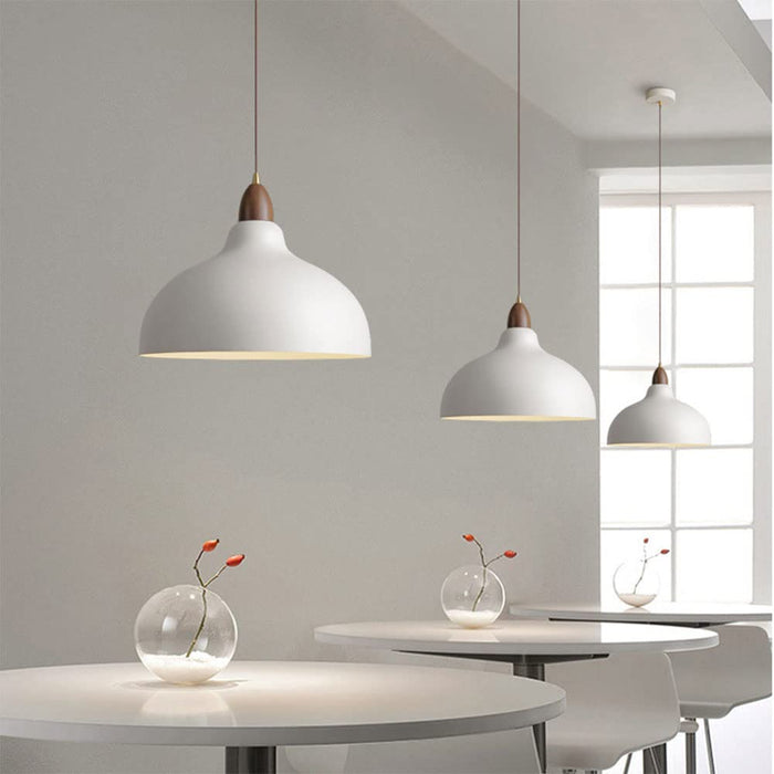 Scandinavian Wood Pendant Light – Modern Nordic Ceiling Lamp | Minimalist Ambient Interior Lighting