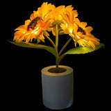 SunBloom LED Table Lamp – Rechargeable Sunflower Light | Decorative Ambient Lighting for Modern Interiors