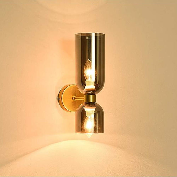 LumiDuo Glass Wall Light – Double Globe LED Sconce | Modern Luxury Accent Lighting