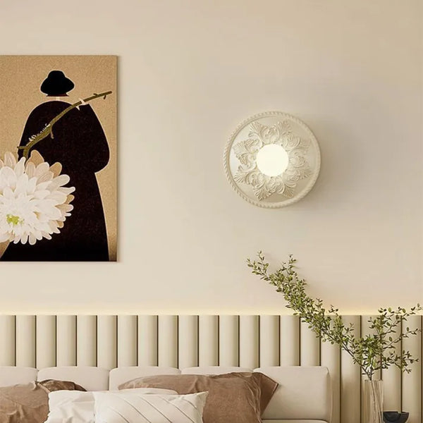 MochaGlow Wall Light – Resin & Glass Designer Sconce | Warm Contemporary Accent Lighting