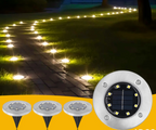 Solvique Ground Light Set – Solar LED Path Lights | Waterproof Outdoor Lighting for Gardens, Walkways & Steps