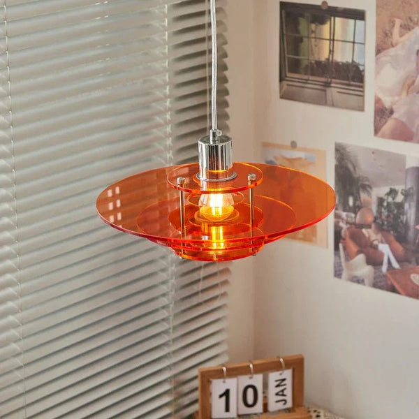 UFO Pendant Light – Modern Retro Hanging Lamp | Sculptural Ambient Interior Lighting